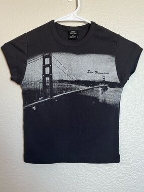 Urban Outfitters Black Womens Baby Tee | Graphic Tee | Size S